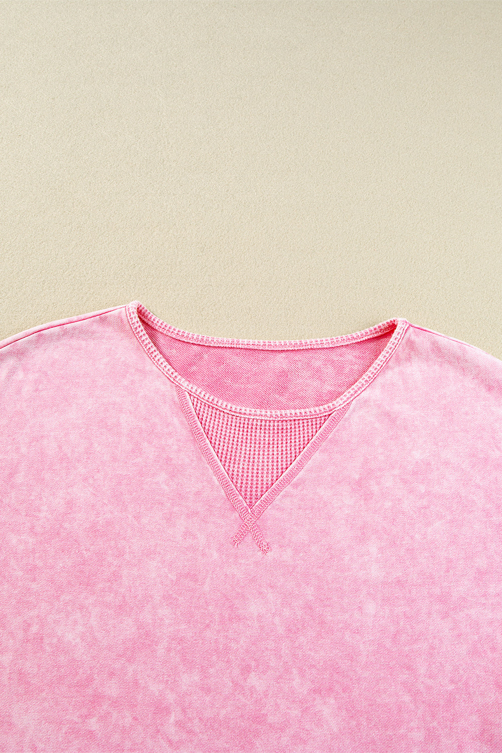 Orchid Petal Mineral Wash Drop Shoulder Pullover Sweatshirt