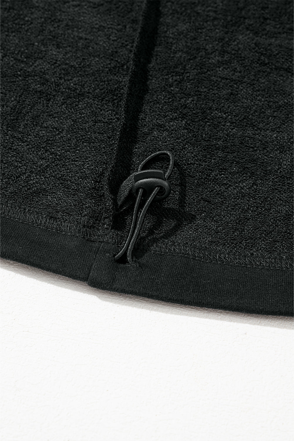 Light Grey Solid Kangaroo Pocket Half Zipper Oversized Hoodie