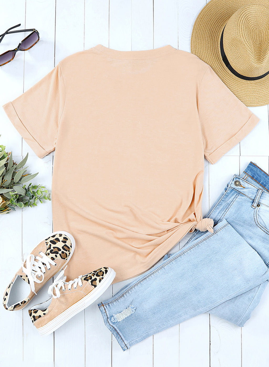 White Just A Girl Who Loves Fall Graphic T Shirt