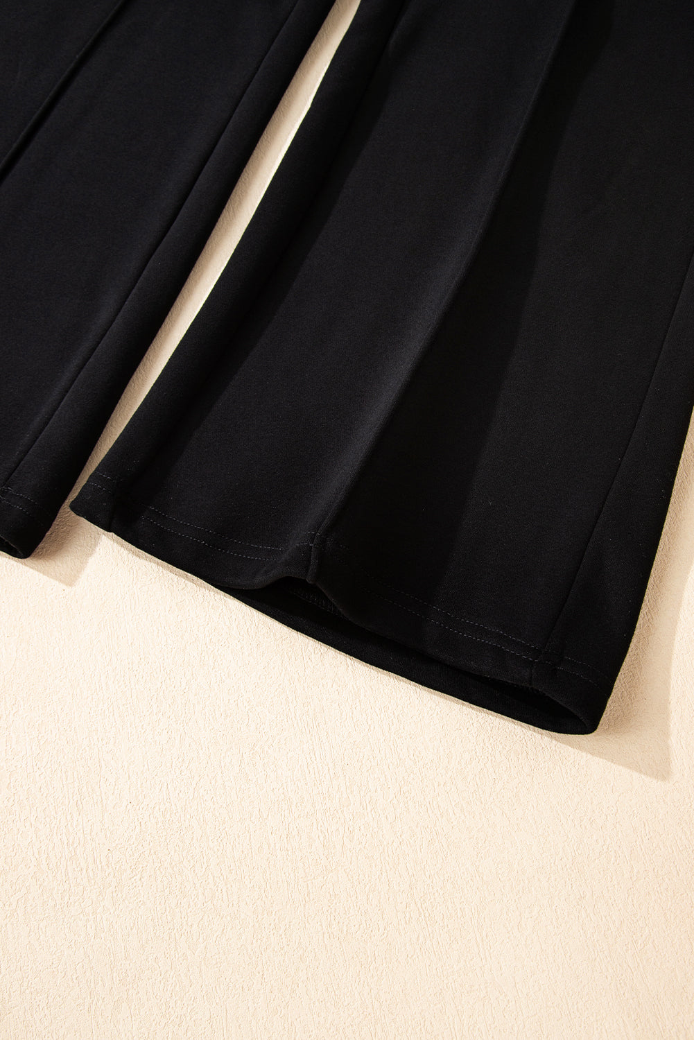 Dark Brown Solid Collared Sweatshirt and High Waist Pants Active Set