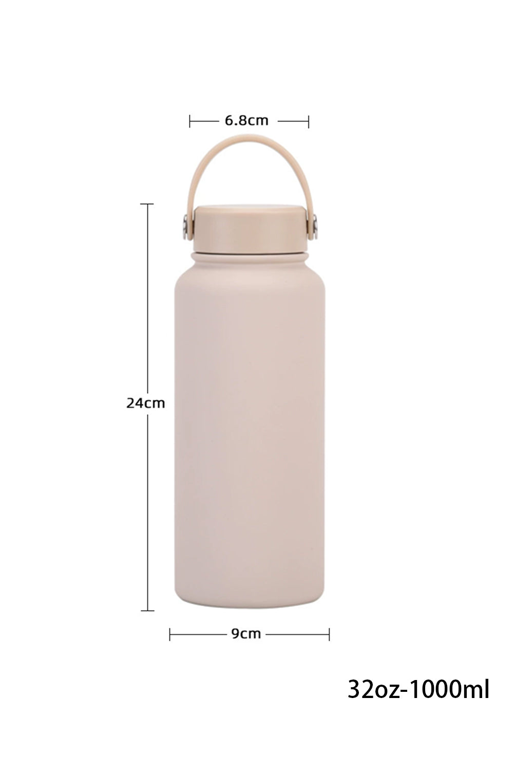 Parchment Stainless Steel Sports Water Bottle 32OZ