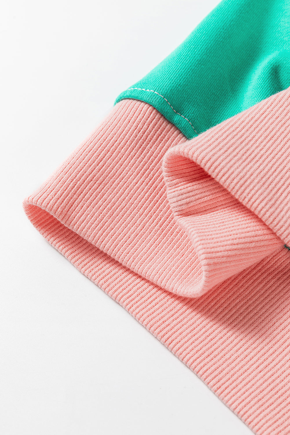 Meadow Mauve Colorblock Patchwork Drop Shoulder Sweatshirt
