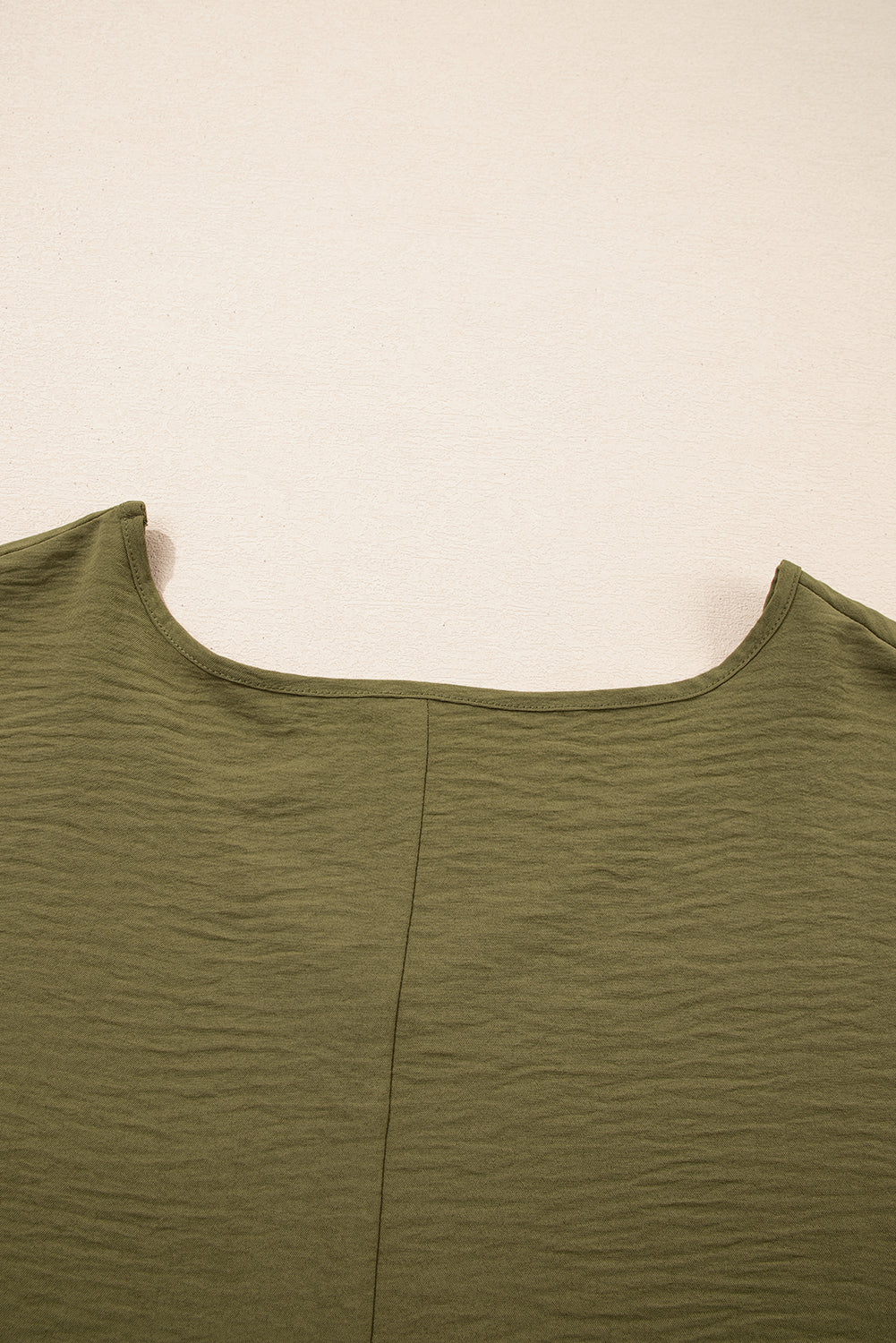Pink Textured Half Sleeve V Neck Plus Size T Shirt with Chest Pocket