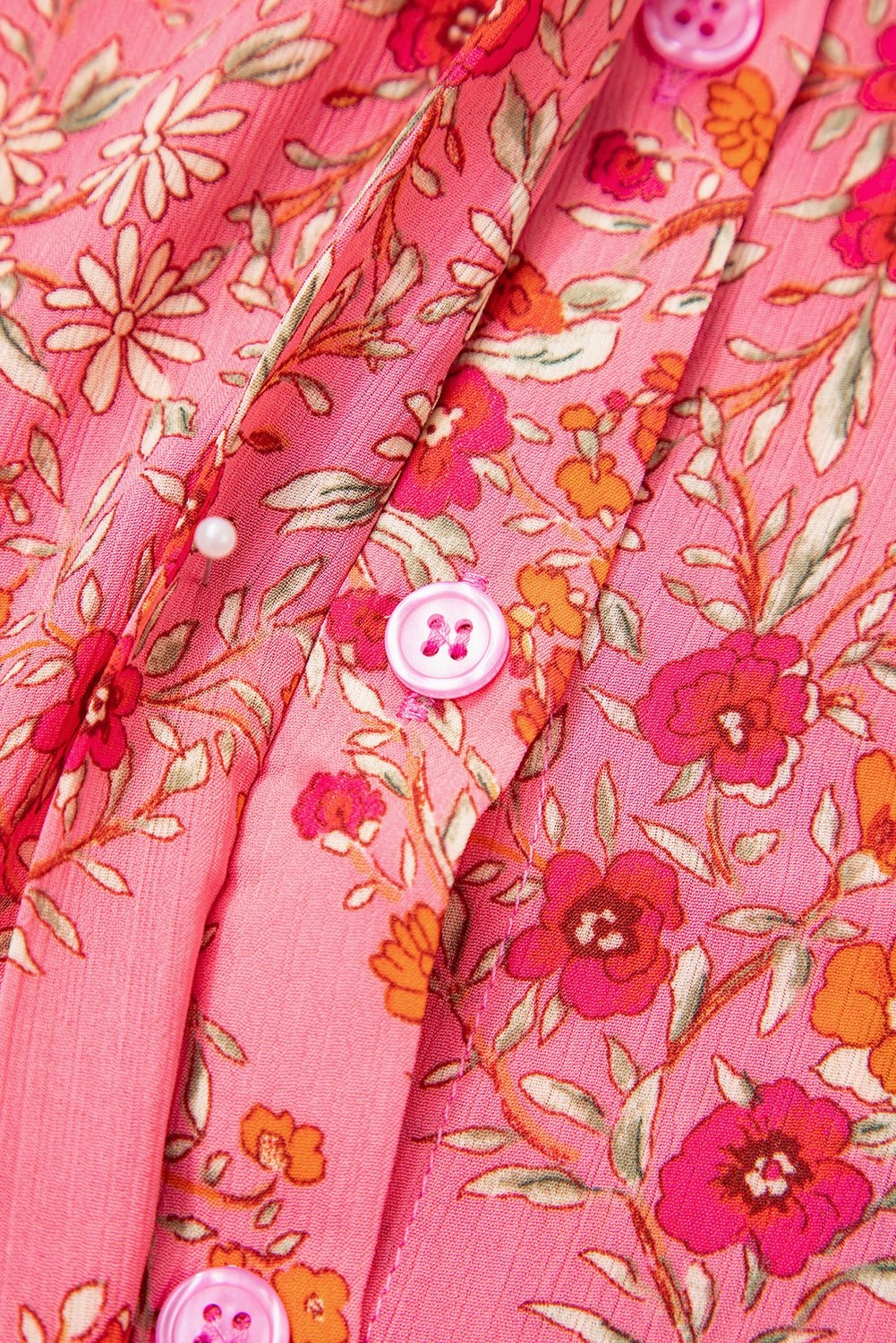 Black Strawberry Aesthetic Floral Puff Sleeve Shirt