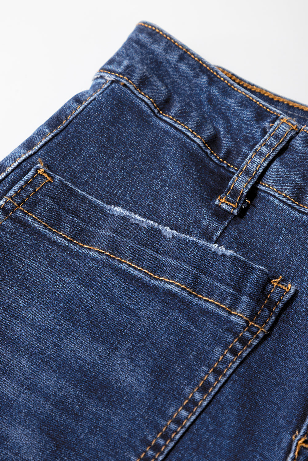 Brown Mimimalist Patch Pocket Womens Shift Jeans