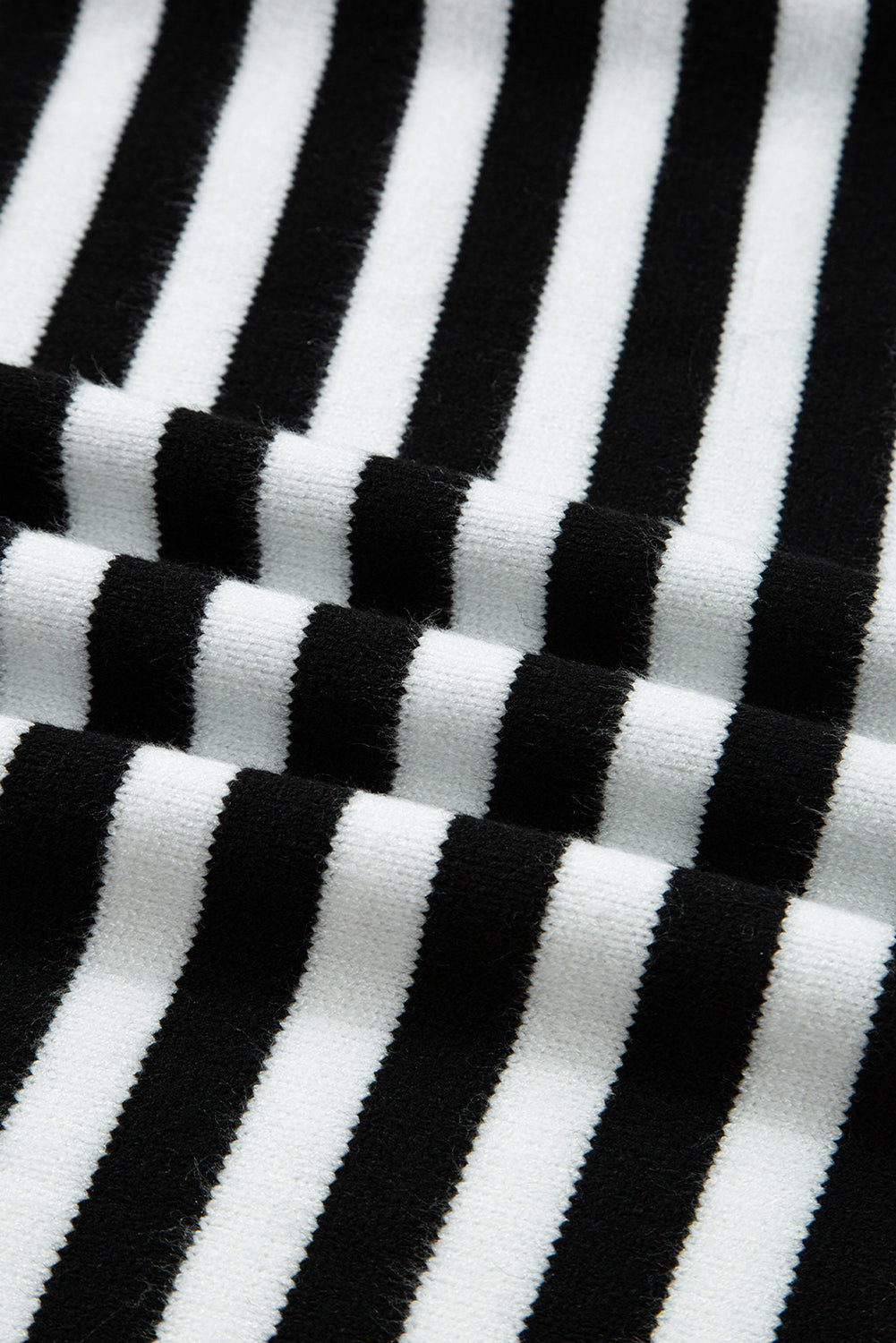 Gray Striped Panels Colorblock Sleeve Chic Sweater