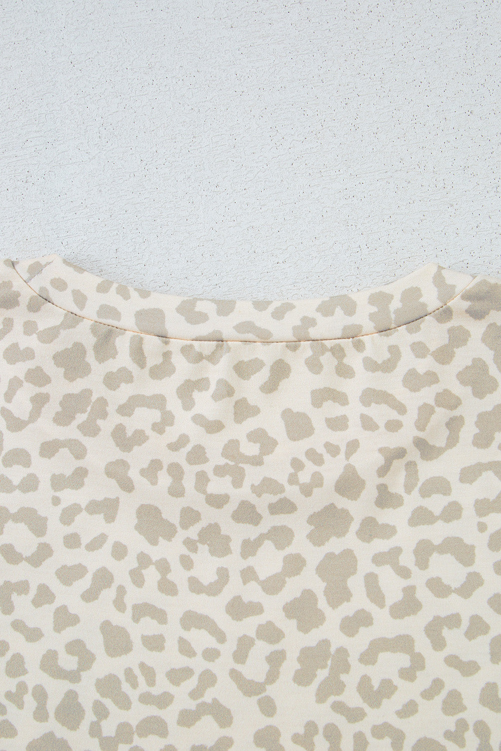 Yellow MAMA Letter Graphic Leopard Loose Tee