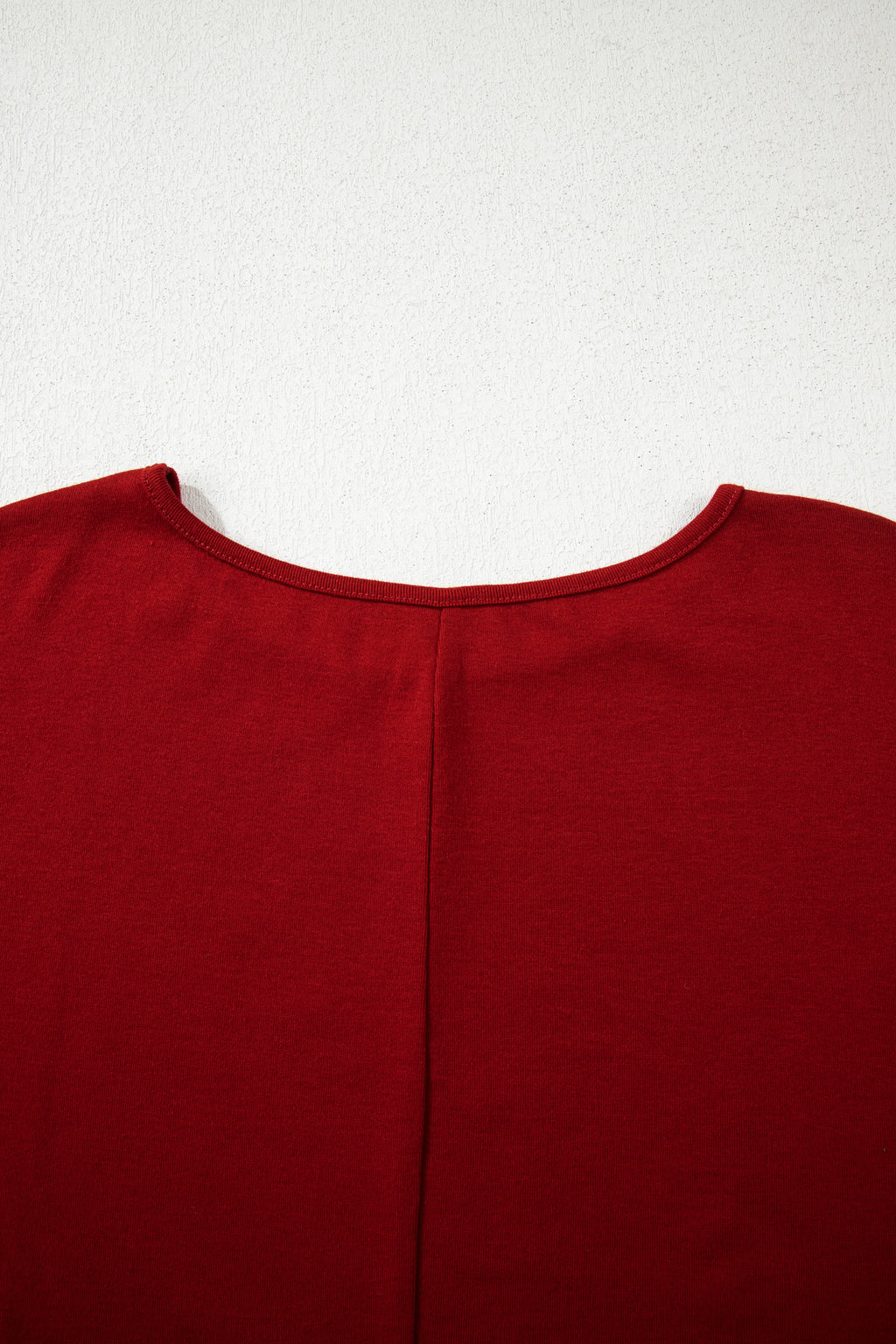 Four Leaf Clover Solid Color Extended Cuffs Long Sleeve Top