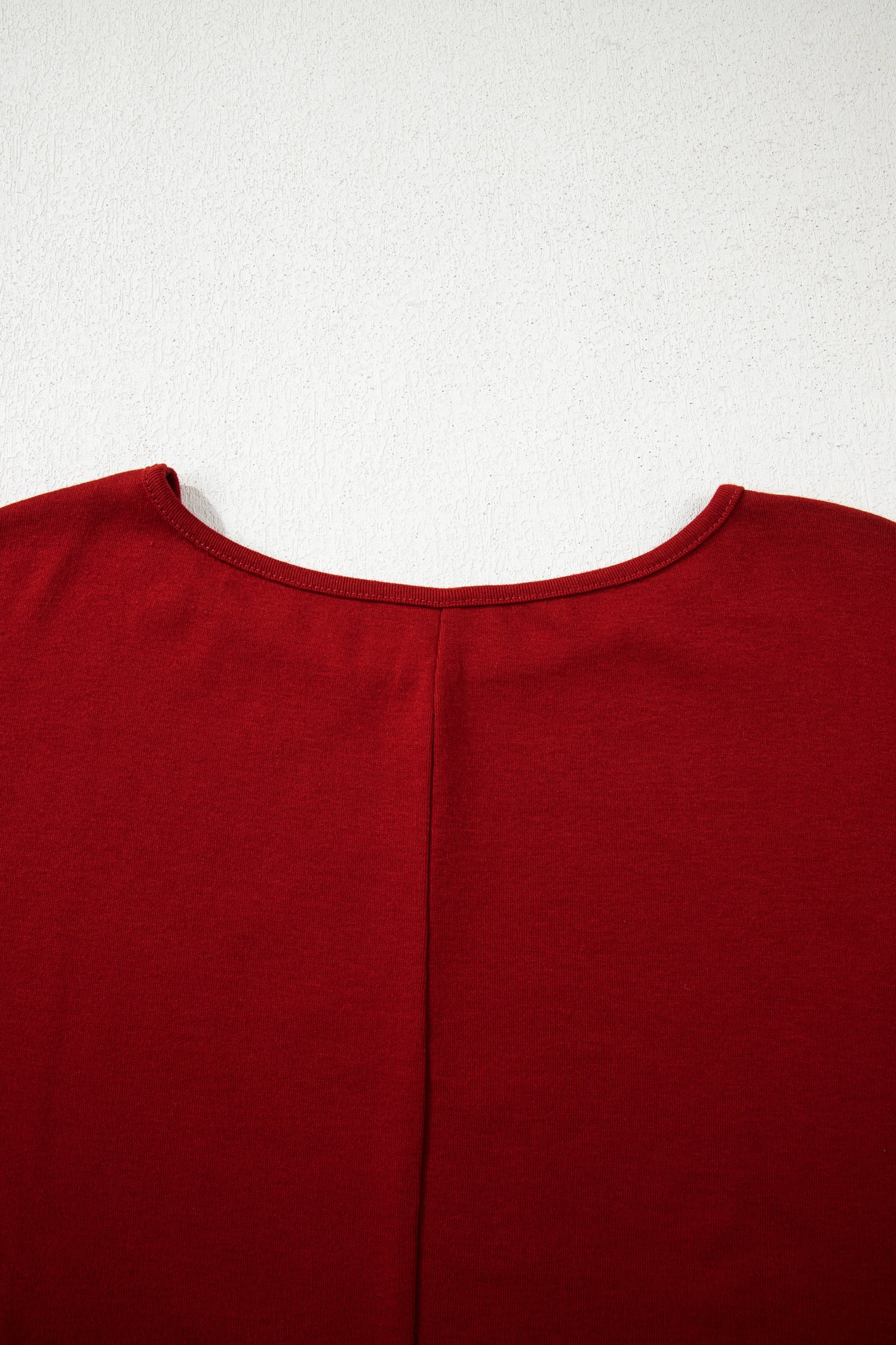 Four Leaf Clover Solid Color Extended Cuffs Long Sleeve Top