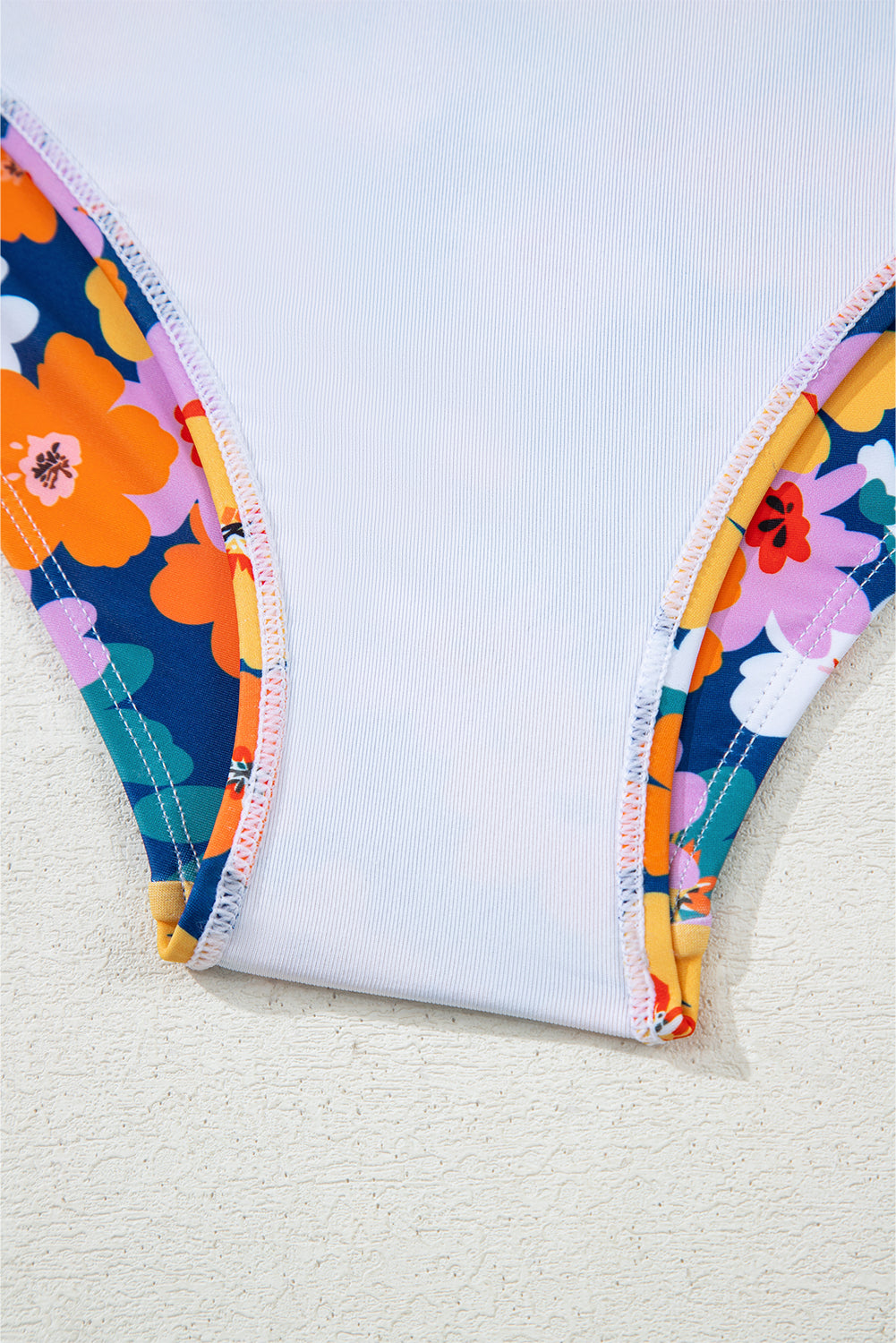 Dearlove Green Floral Print Racerback Cutout High Waist 2pcs Bikini