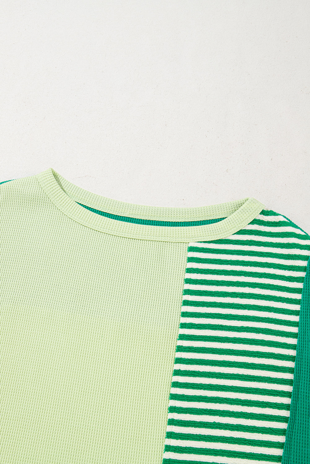 Pink Stripe Patchwork Colorblock Plus Size T Shirt