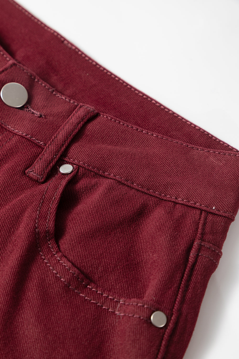 Coffee Loose Straight High Waist Solid Color Jeans