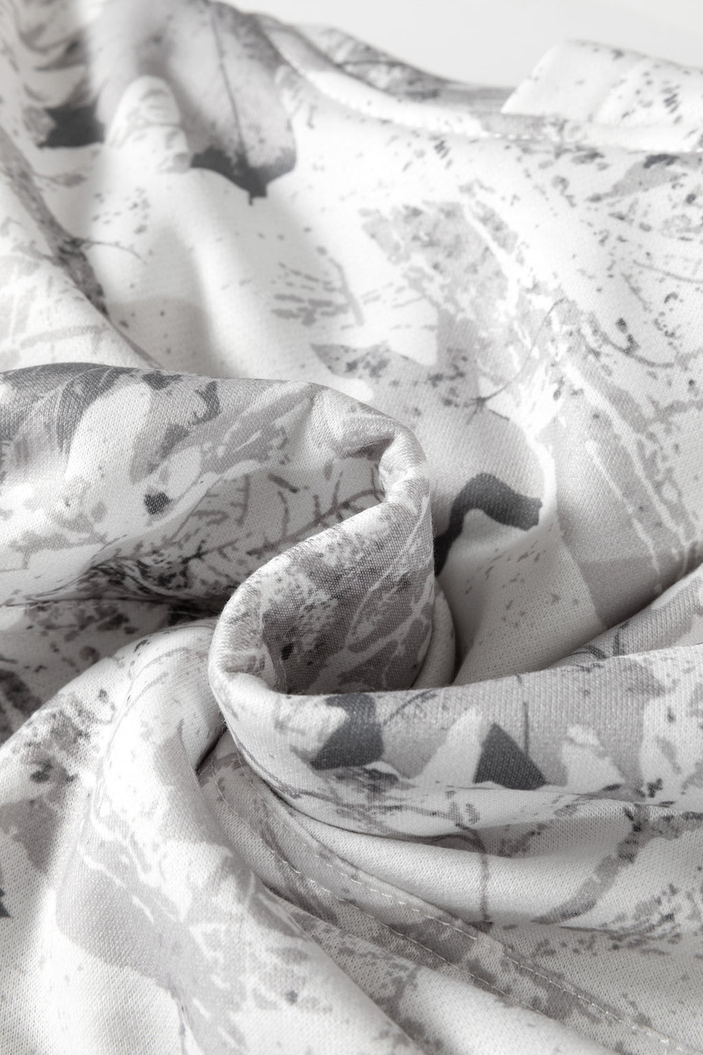 Beige Camo Print Baggy Drawstring Jogger Sweatpants