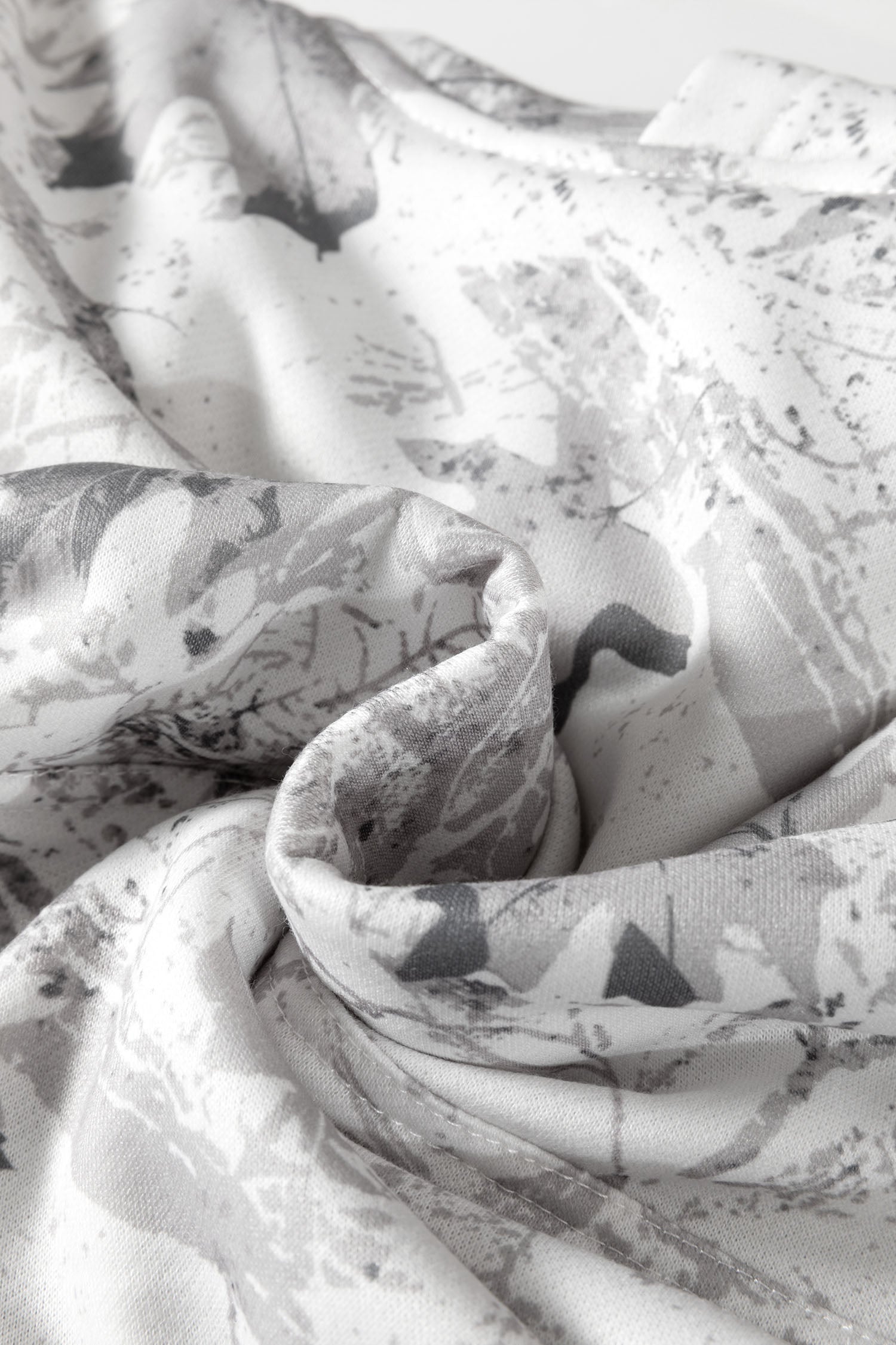 Beige Camo Print Baggy Drawstring Jogger Sweatpants