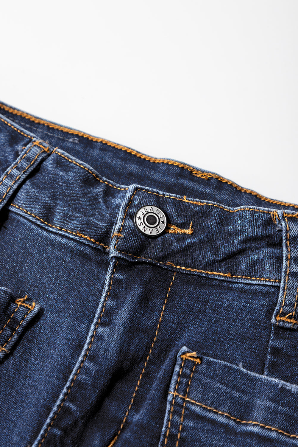 Brown Mimimalist Patch Pocket Womens Shift Jeans