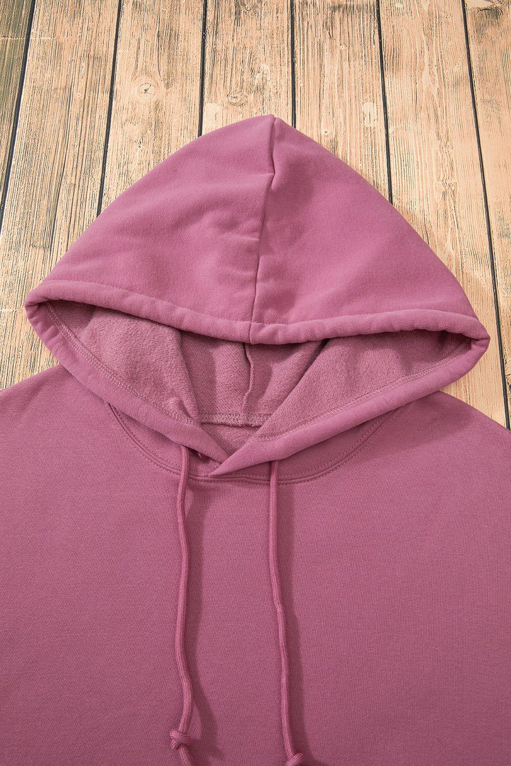 Valerian Fleece Lined Kangaroo Pocket Drawstring Chunky Hoodie