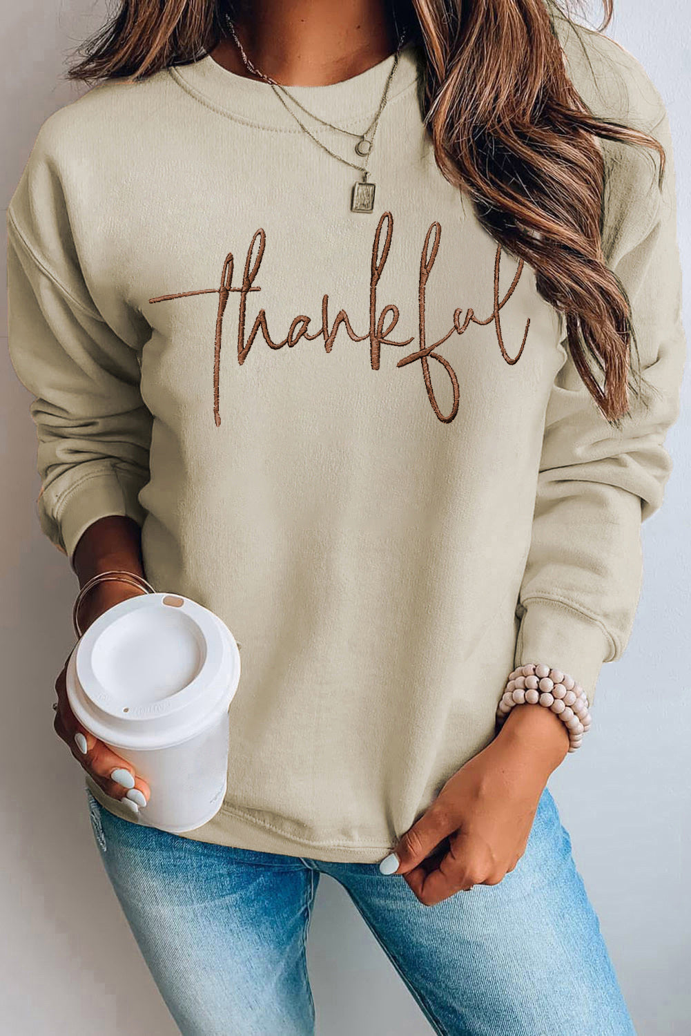 Parchment Shimmering Turkey Pattern Thanksgiving Holiday Sweatshirt