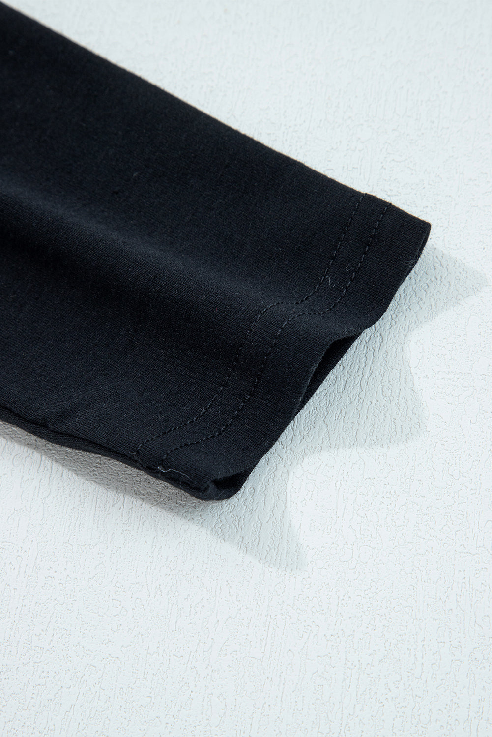 Evergreen  Asymmetric Seam Detail Solid Color Long Sleeve Top
