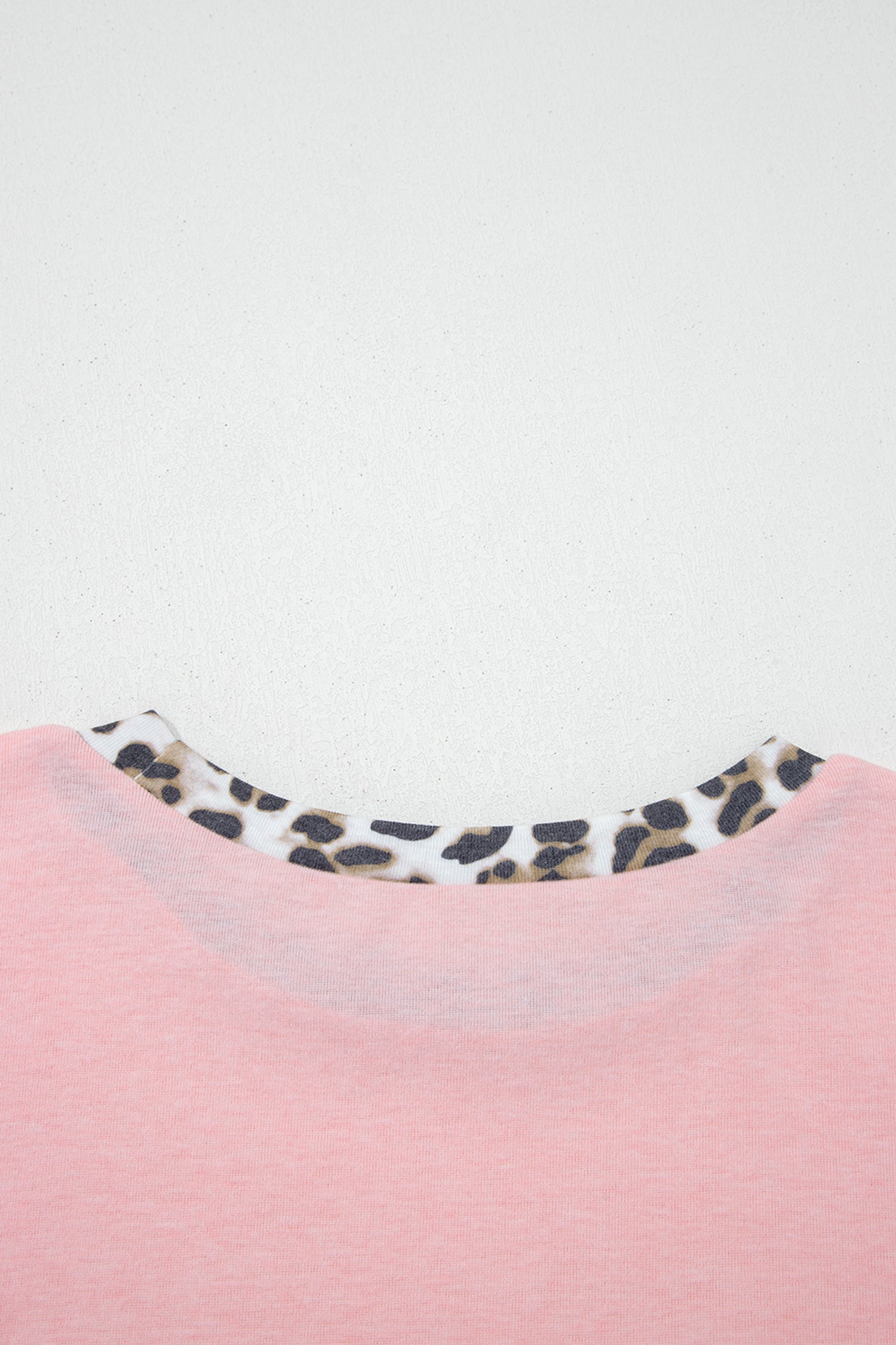 Gray Plus Size Leopard Color Block Patchwork Dolman Sweatshirt