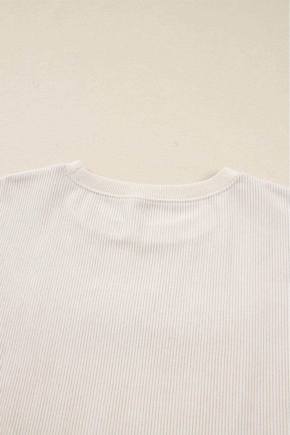 Dark Green merry little thing Corded Letter Graphic Ribbed Loose Sweatshirt