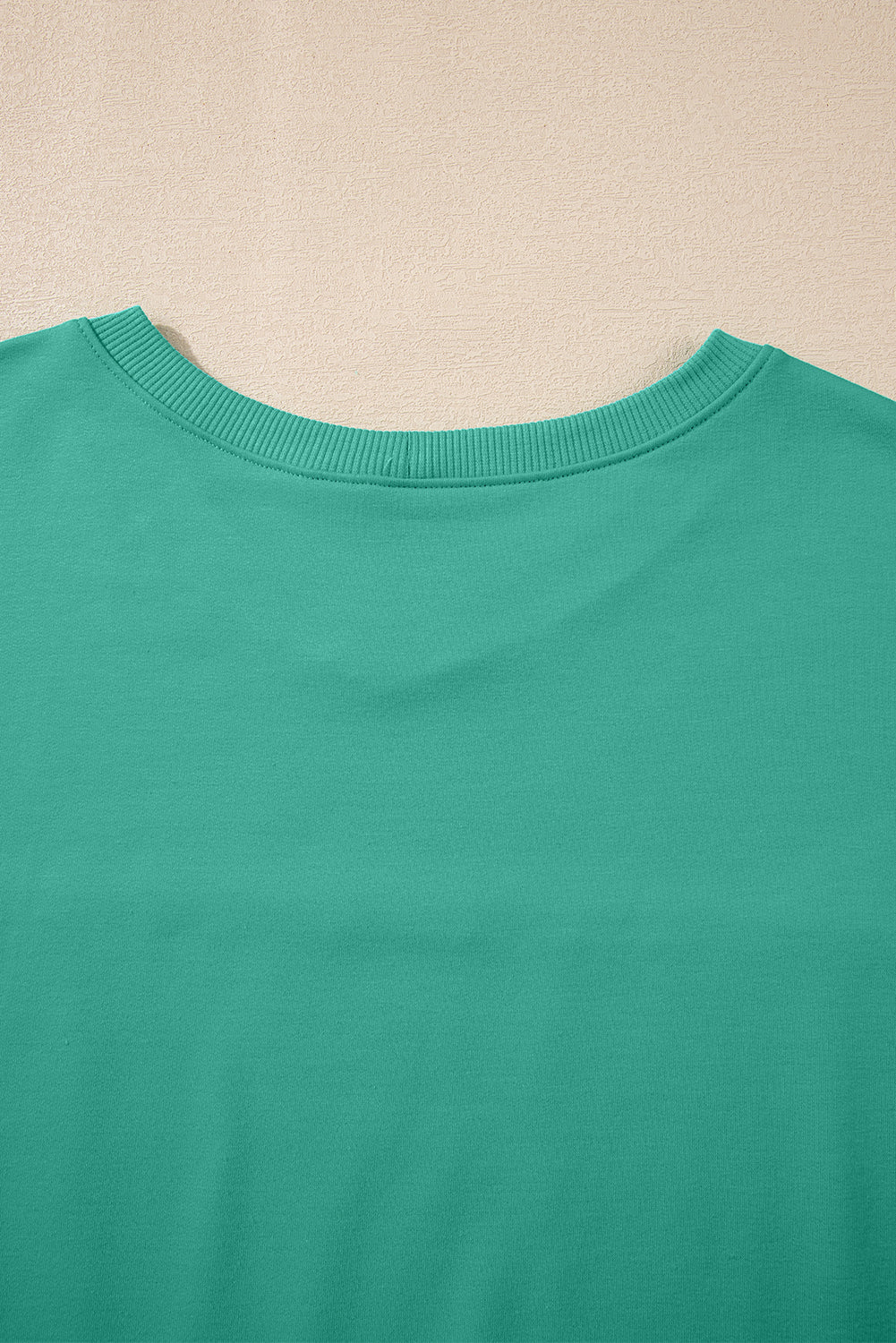 Meadow Mist Green Solid Loose V Neck Half Sleeve Tee and Shorts