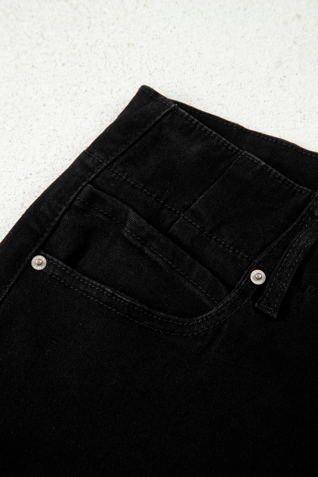 Bonbon 2-Button High Waist Flared Bottom Jeans