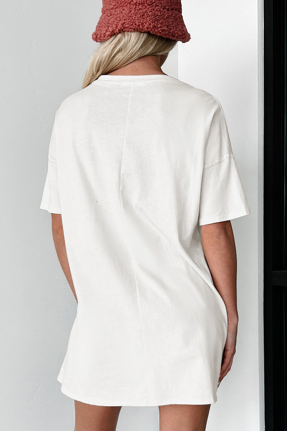 White SUMMER FOREVER Flower Graphic T Shirt