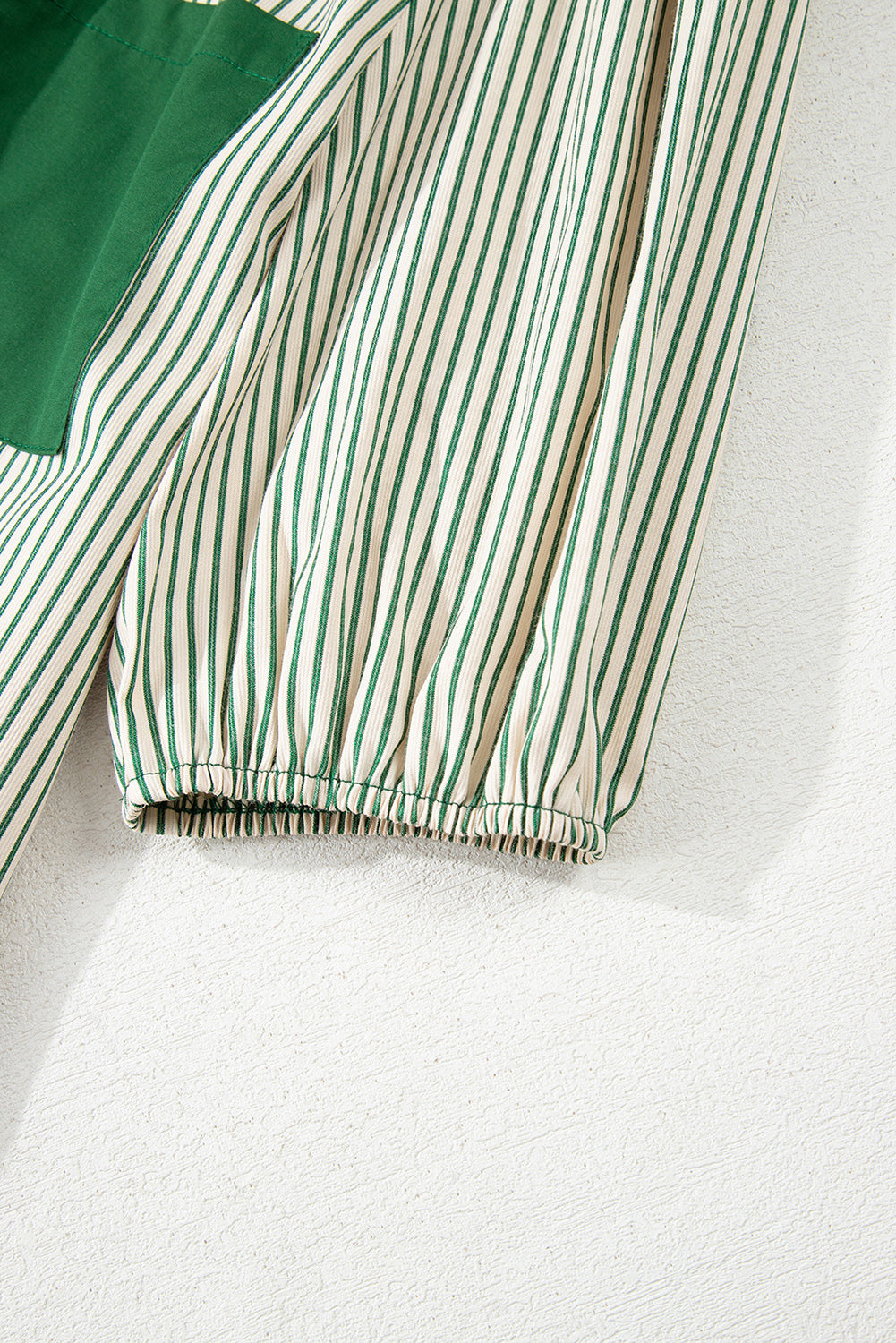 Black Stripe Color Block Patchwork Shirt Collar Button Down Puff Sleeve Mini Dress
