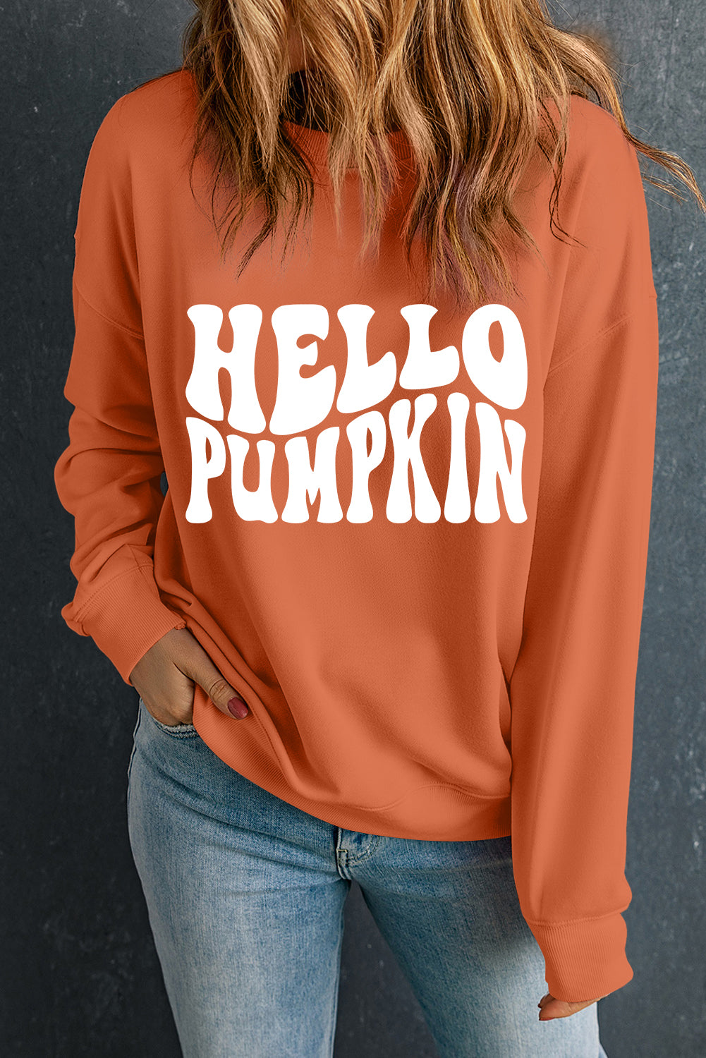 Black TRICK OR TREAT Graphic Crewneck Halloween Sweatshirt