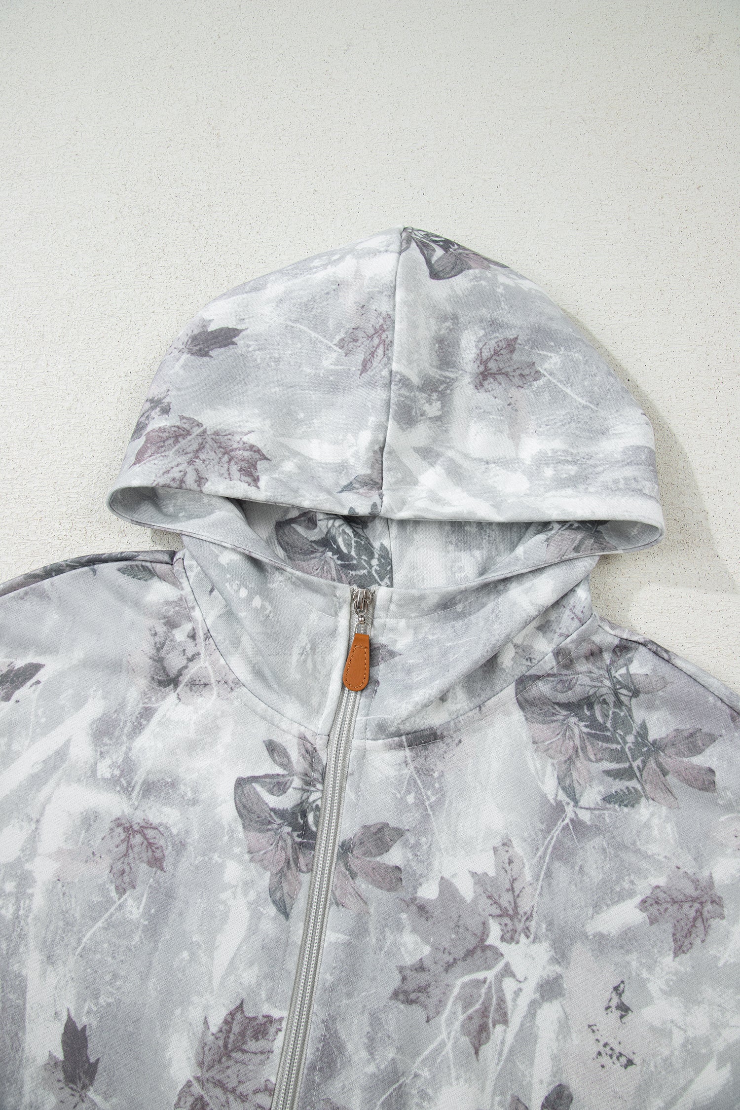 Beige Camo Print Baggy Drawstring Jogger Sweatpants