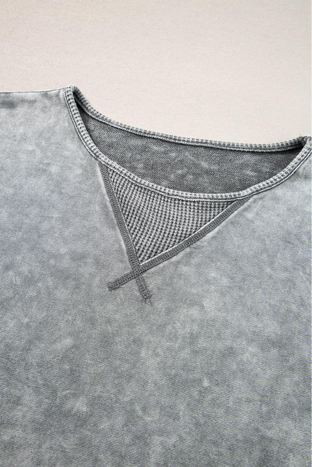 Orchid Petal Mineral Wash Drop Shoulder Pullover Sweatshirt