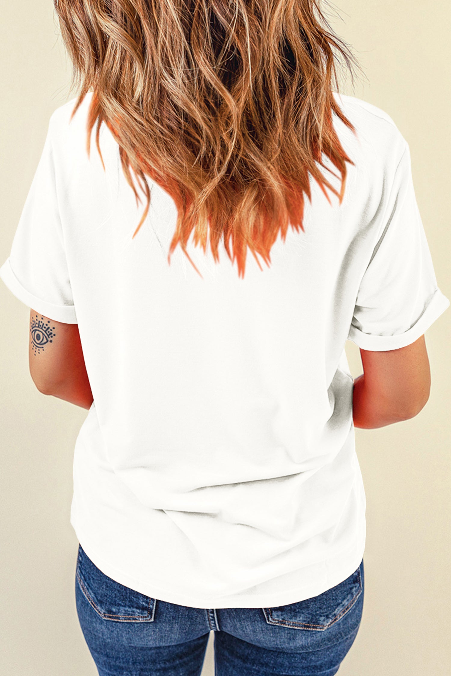 White LOUISIANA MARDI GRAS Retro Print T Shirt