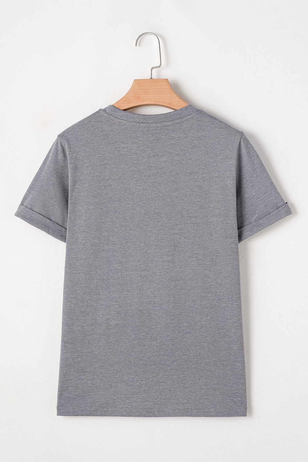 White Rabbit Bow Knot Print Crew Neck T Shirt