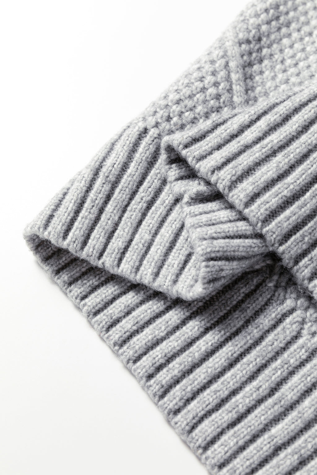 Parchment Cable Knit Drop Shoulder Loose Fit Sweater Dress