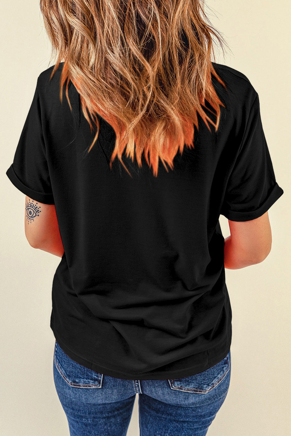Black St Patricks Day lucky Cracked Letter Graphic T Shirt