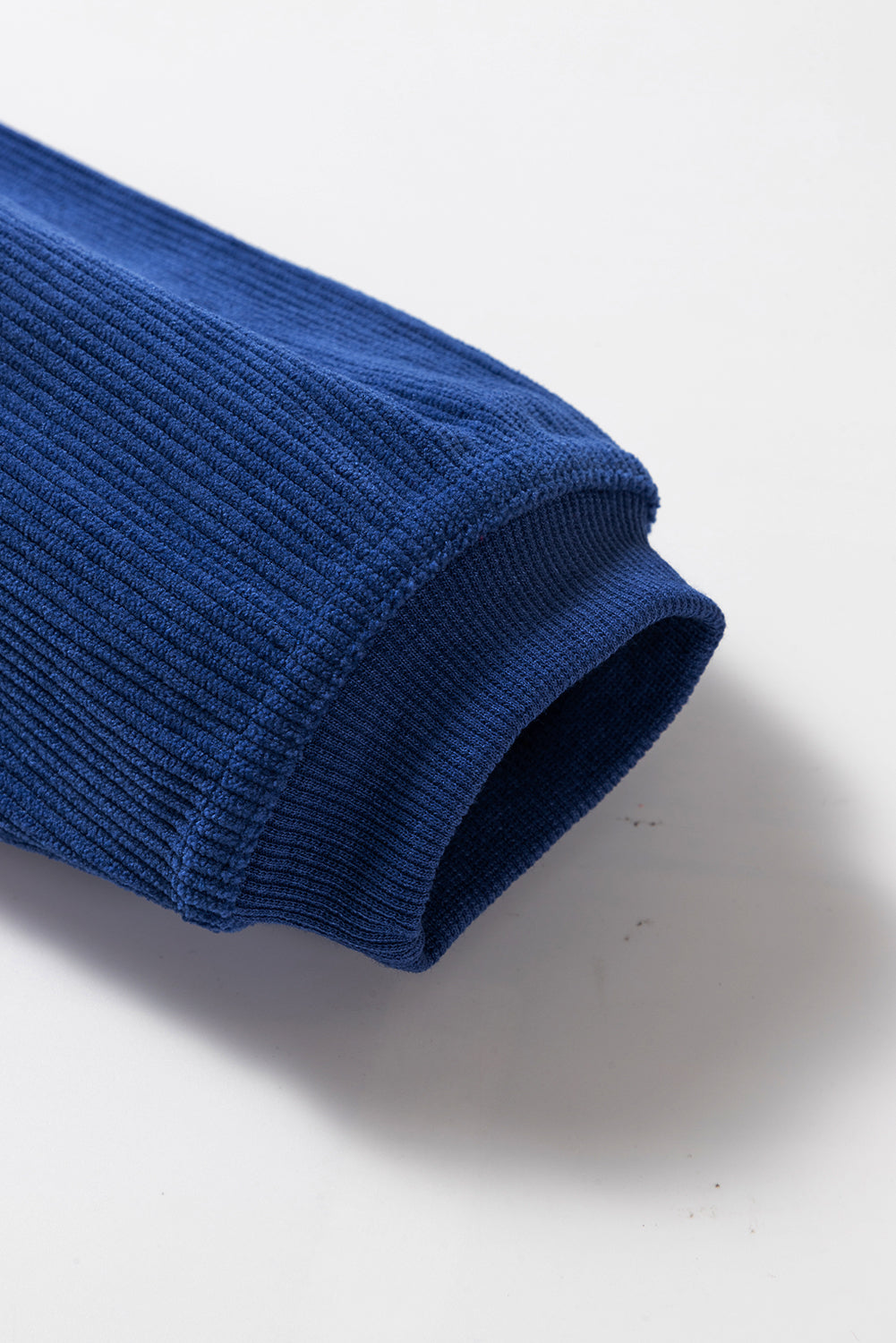 Grass Green Ribbed Corded Oversized Sweatshirt