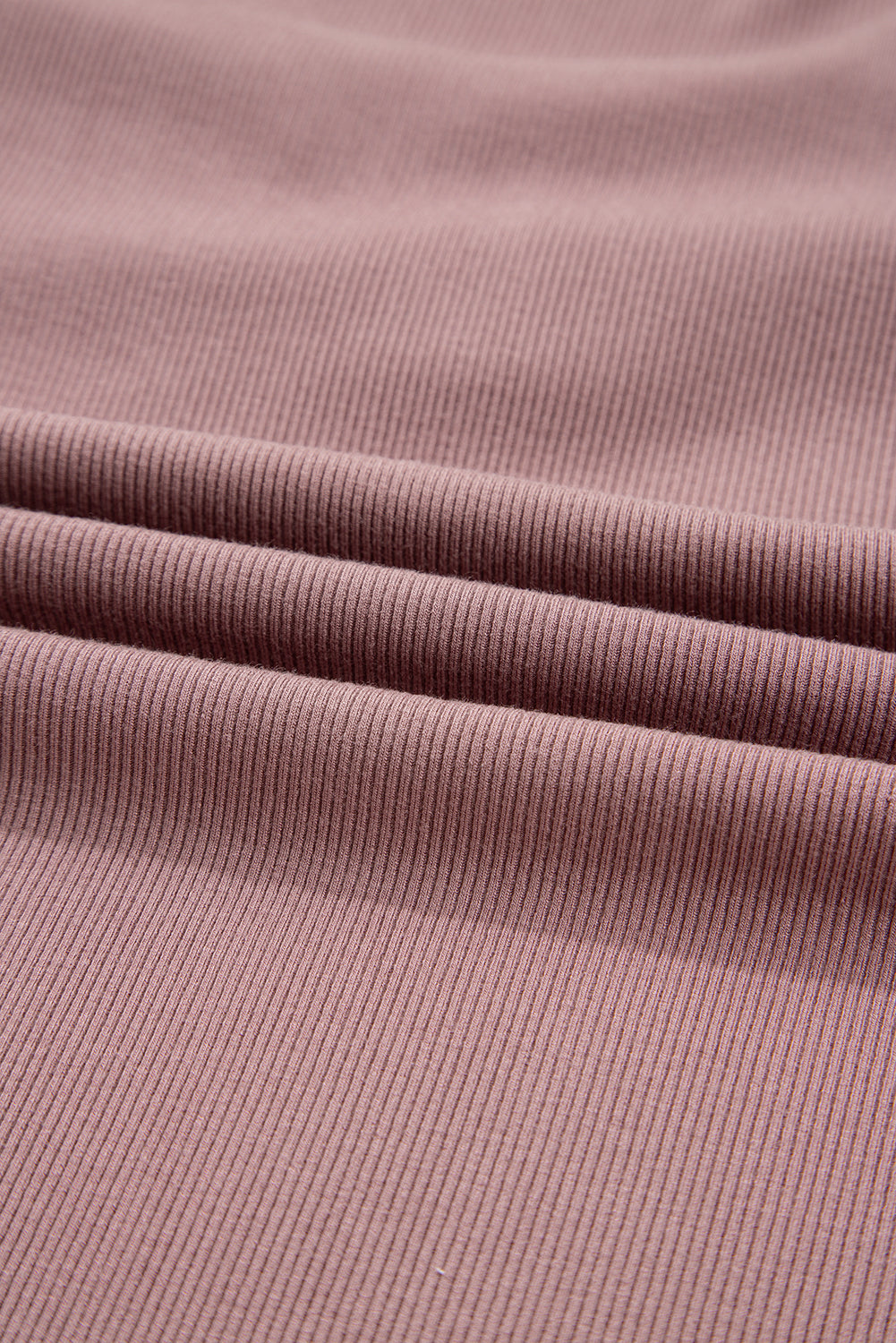 Burgundy Gathered Bust Square Neck Ribbed Fit Long Sleeve Top