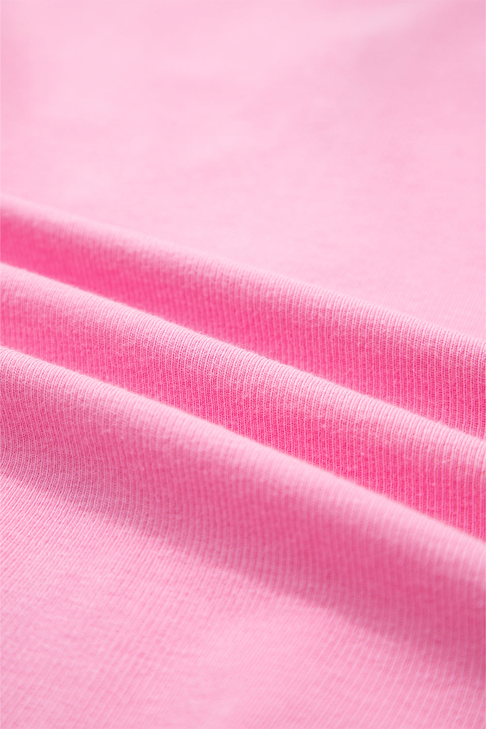 Sachet Pink Solid Color Ribbed Zip Up Drawstring Hooded Jacket