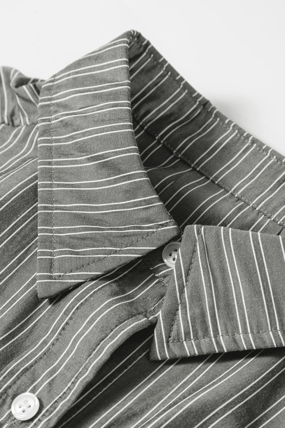Blue Stripe Button Up Oversized Casual Shirt
