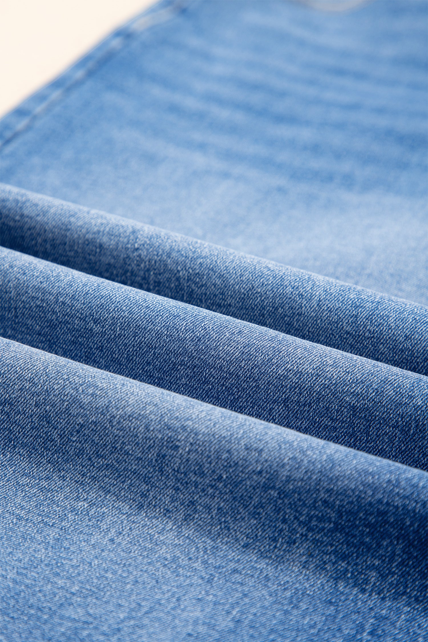Blue Acid Wash Contrast Lace-up Plus Size Jeans