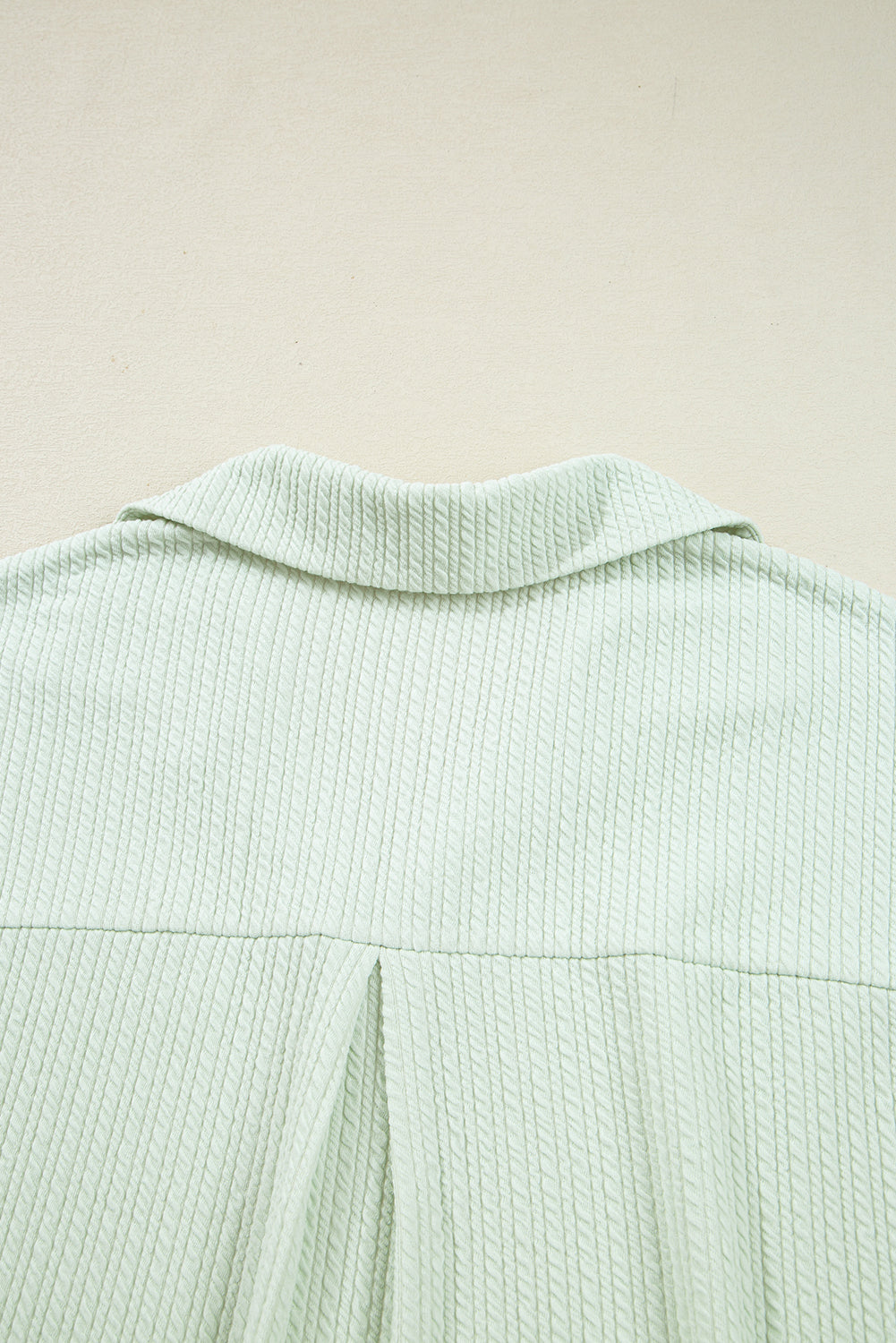 Clearly Aqua Textured Patched Chest Pocket Shirt and Pants Set