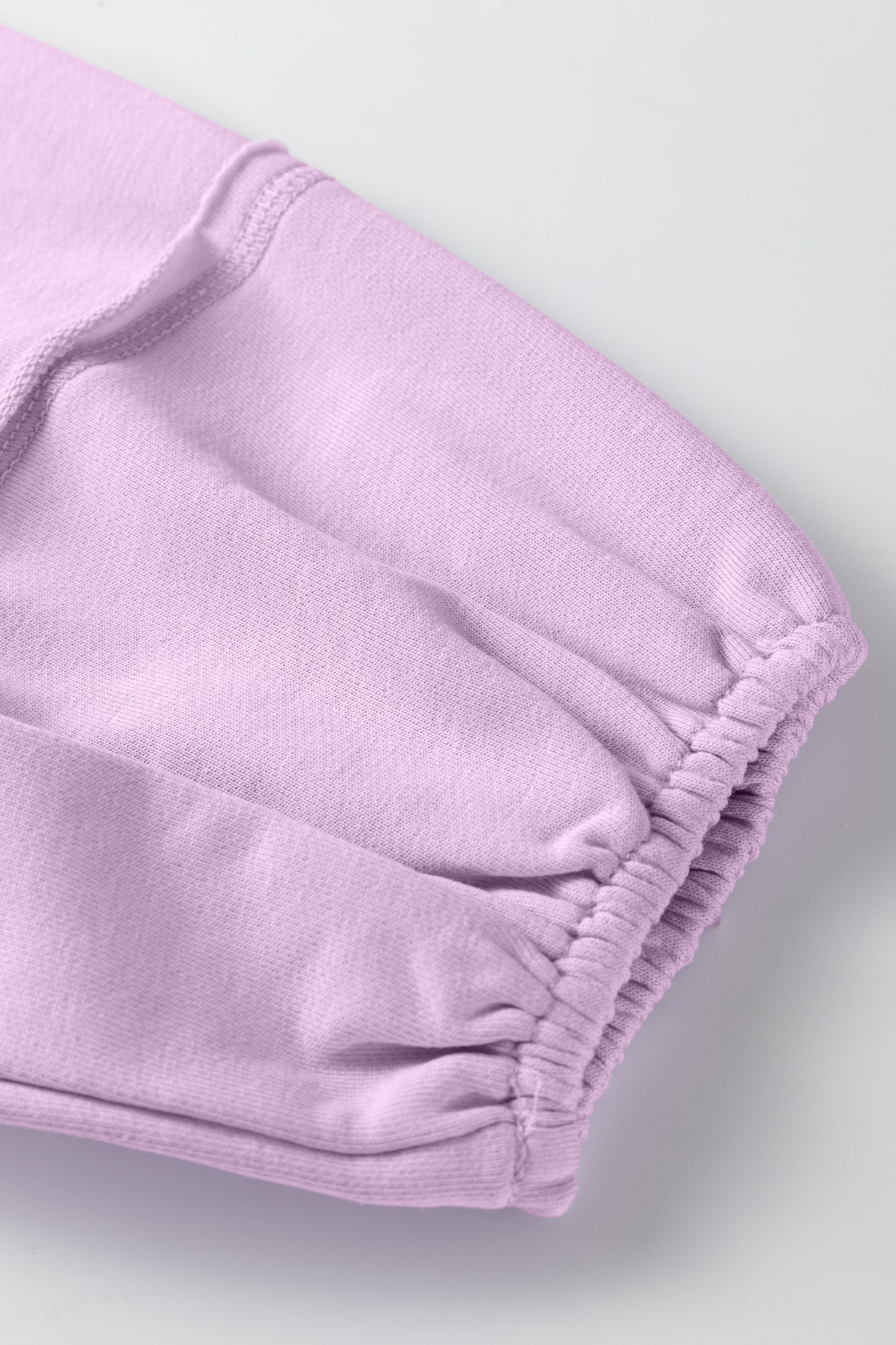Beige Solid Color Raw Seam Patchwork Baggy Sweatshirt