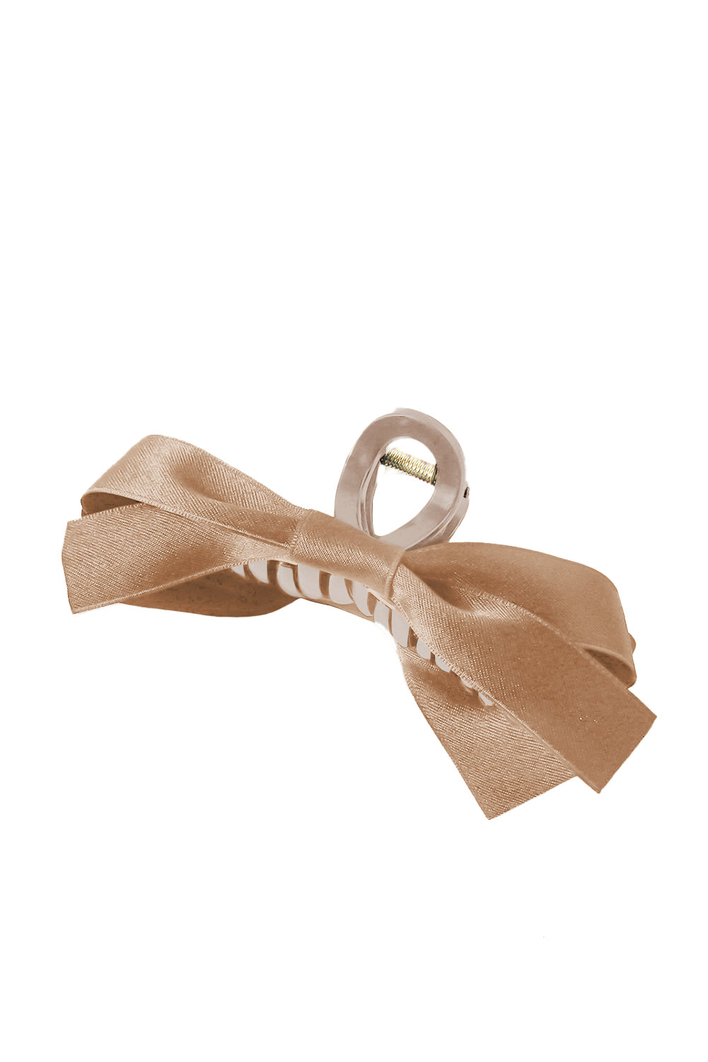 White Bow Decor Large Hair Claw Clip