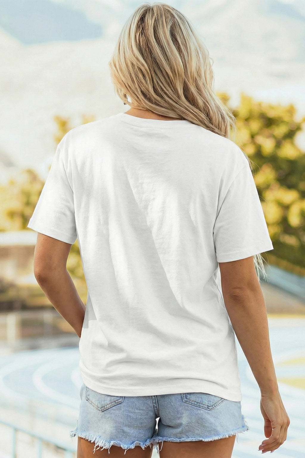 White SHOT CALLER WANNA BE A BALLER Casual Graphic Tee