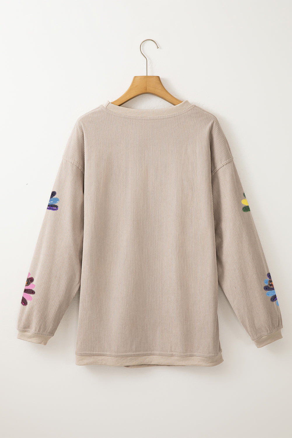 Orange Turkey Graphic Corded Baggy Sweatshirt