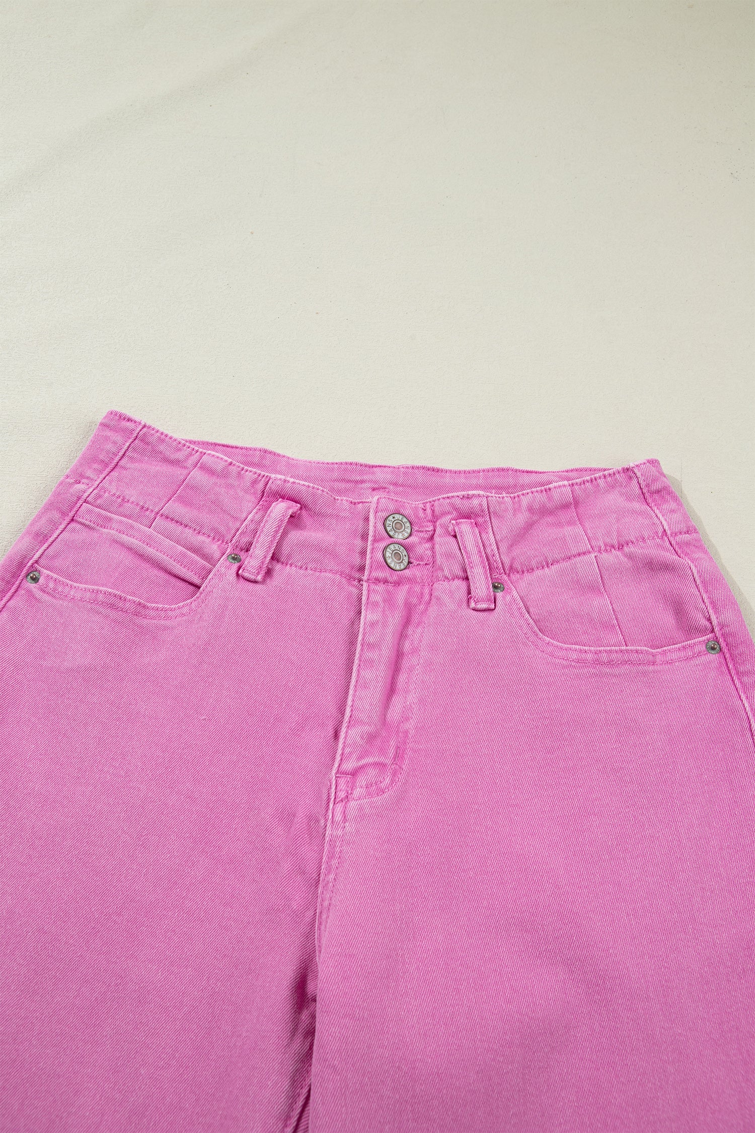 Bonbon 2-Button High Waist Flared Bottom Jeans
