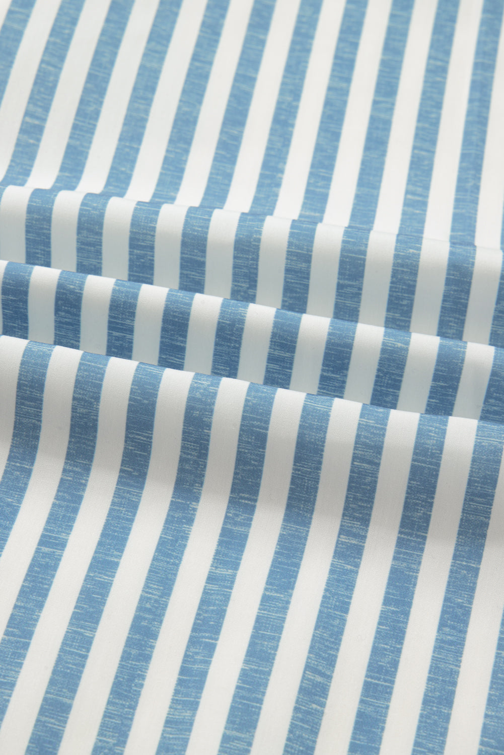 Sky Blue Leopard Striped Western Casual Shirt