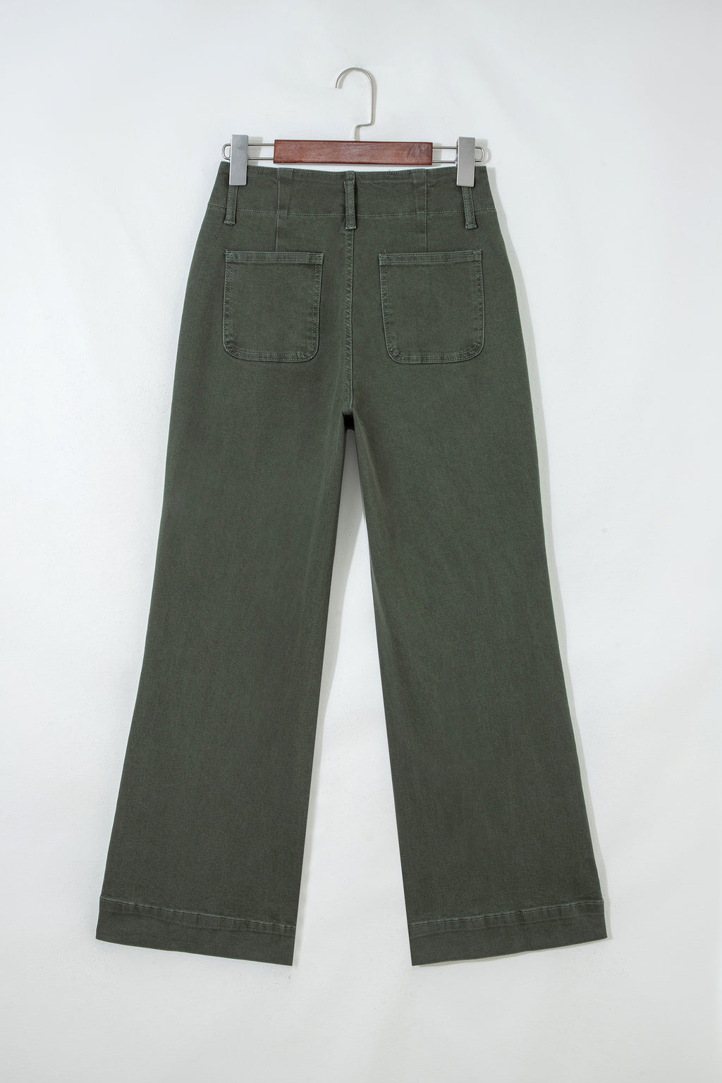 Bonbon 2-Button High Waist Flared Bottom Jeans