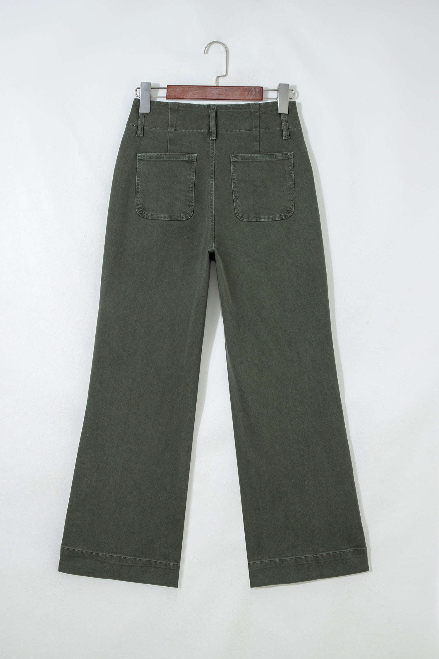 Bonbon 2-Button High Waist Flared Bottom Jeans
