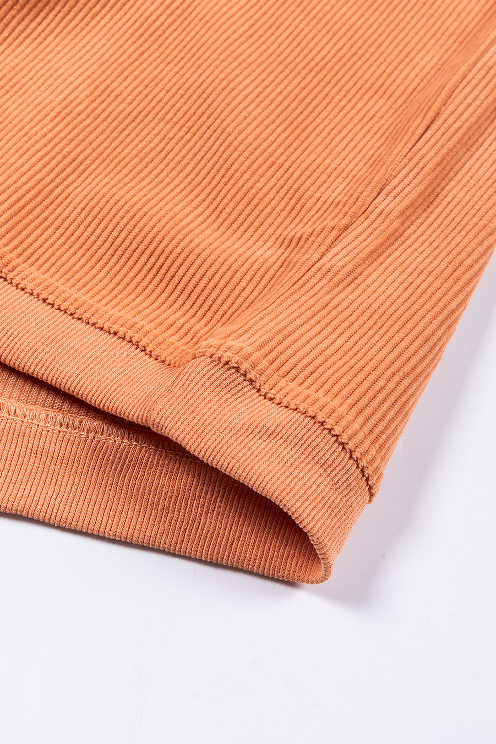 Grass Green Ribbed Corded Oversized Sweatshirt